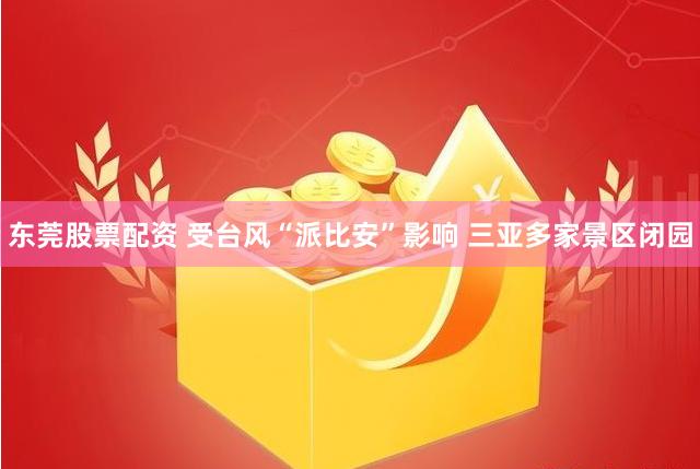 东莞股票配资 受台风“派比安”影响 三亚多家景区闭园